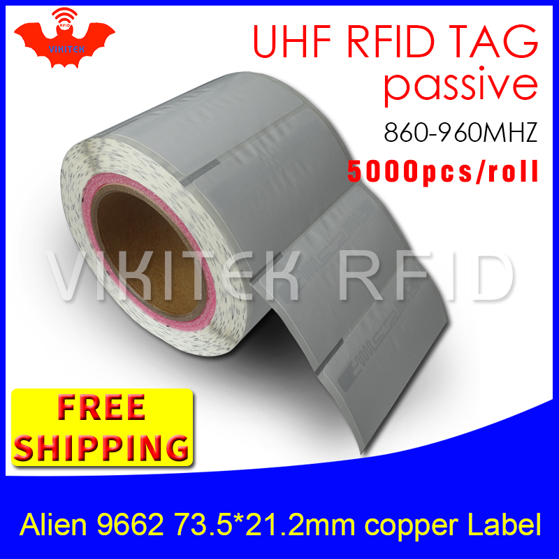 UHF RFID ± ƼĿ ܰ 9662 μ   ̺ EPC6C 860-960MHZ Higgs3 5000pcs     RFID 